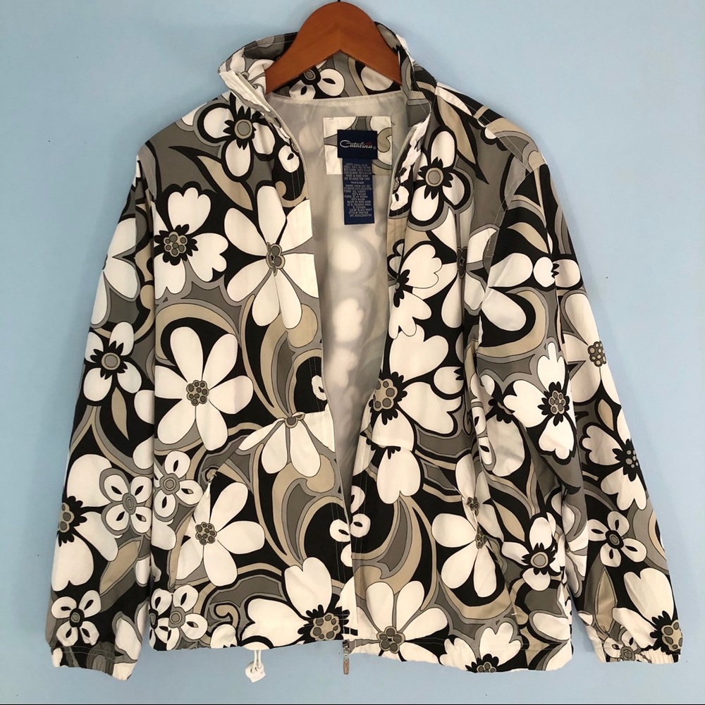 HP💫 VTG Deco Floral Rain Jacket